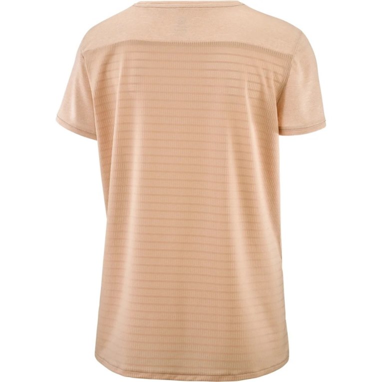 Camiseta Salomon Outline Summer Corta Sleeve Mujer Coral | MX HJOX056